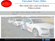 Tablet Screenshot of fahrschulen-mueller.de
